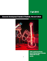 Report for 2015: Impact Assessment of Community Arts and Cultural Programs in East Lansing 