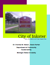 Report for 2014: City of Inkster: Park, Recreation and Open Space Plan 