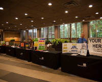 Young entrepreneurs promoting their businesses