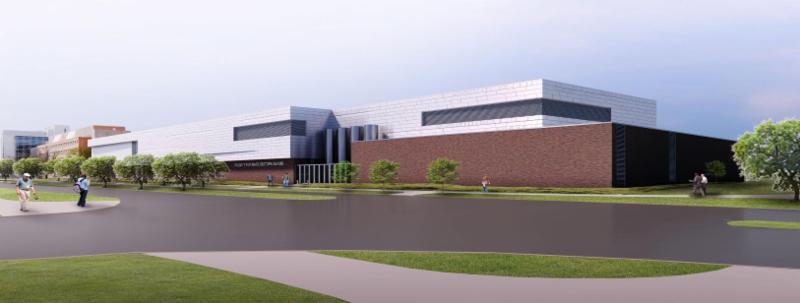 Computer rendering of FRIB building exterior