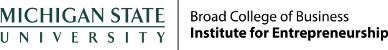 Michigan State University Broad College of Business, Institute for Entrepreneurship